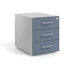 Cajonera de oficina Strong 3 cajones estructura aluminio frontales melamina