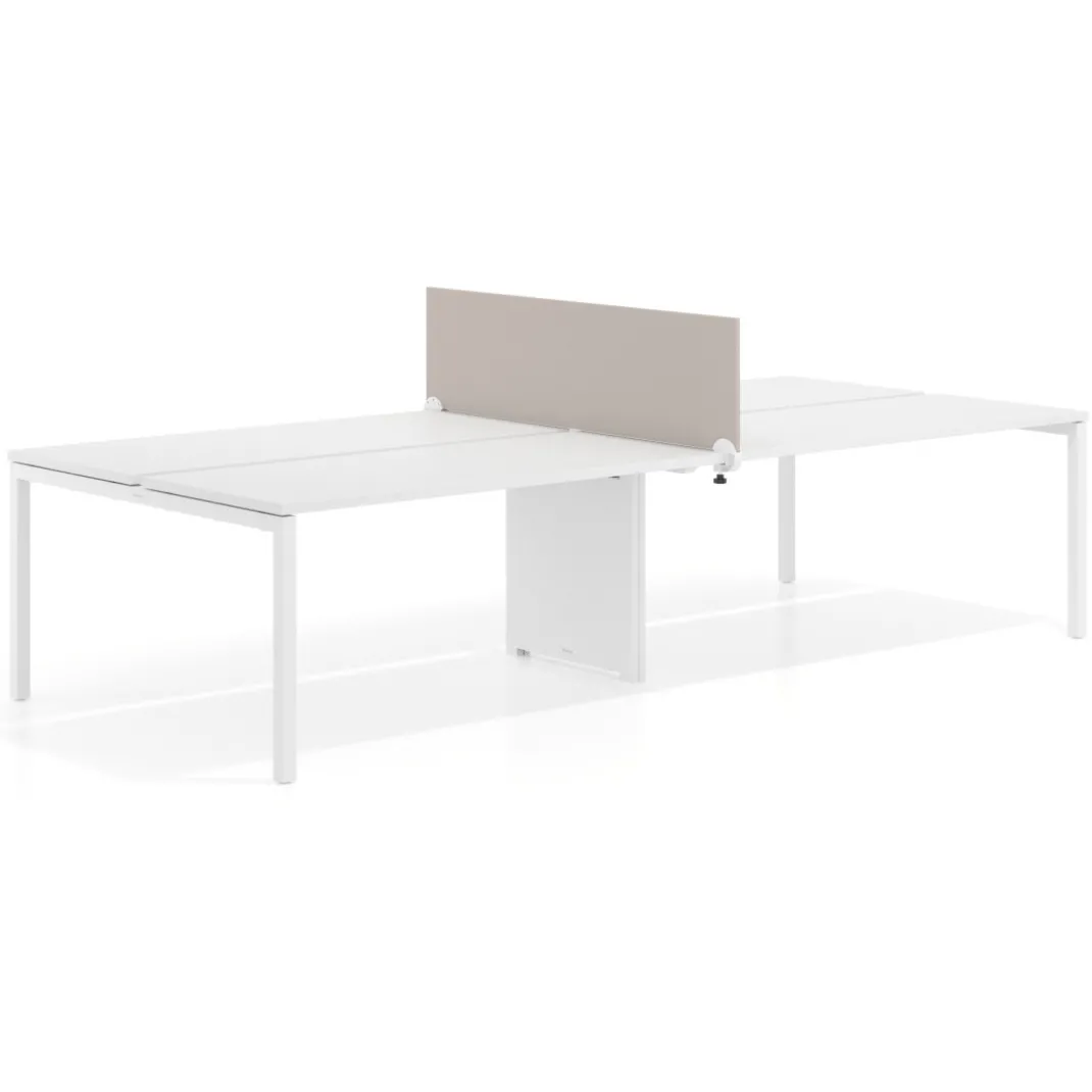 Divisor lateral intermedio mesa multipuesto Hover en melamina