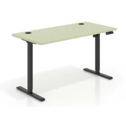 Escritorio Elevable Erghos Basic estructura negro canto recto