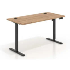 Escritorio Elevable Erghos Basic estructura negro canto recto