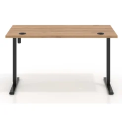 Escritorio Elevable Erghos Basic estructura negro canto recto