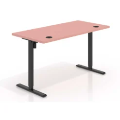 Escritorio Elevable Erghos Basic estructura negro canto recto