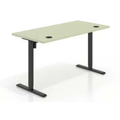 Escritorio Elevable Erghos Basic estructura negro canto recto