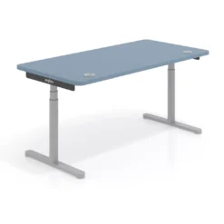 Escritorio Elevable Erghos Core estructura aluminio canto curvo