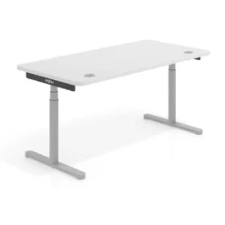Escritorio Elevable Erghos Core estructura aluminio canto curvo