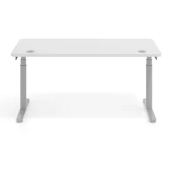 Escritorio Elevable Erghos Core estructura aluminio canto curvo