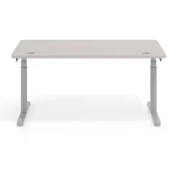 Escritorio Elevable Erghos Core estructura aluminio canto curvo