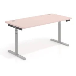 Escritorio Elevable Erghos Core estructura aluminio canto curvo