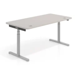 Escritorio Elevable Erghos Core estructura aluminio canto curvo