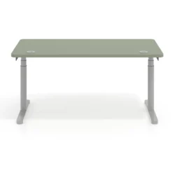 Escritorio Elevable Erghos Core estructura aluminio canto curvo