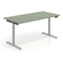 Escritorio Elevable Erghos Core estructura aluminio canto recto