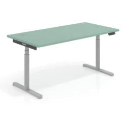 Escritorio Elevable Erghos Core estructura aluminio canto recto