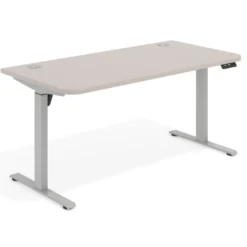 Escritorio Elevable Erghos Motion estructura aluminio 2 cantos curvos