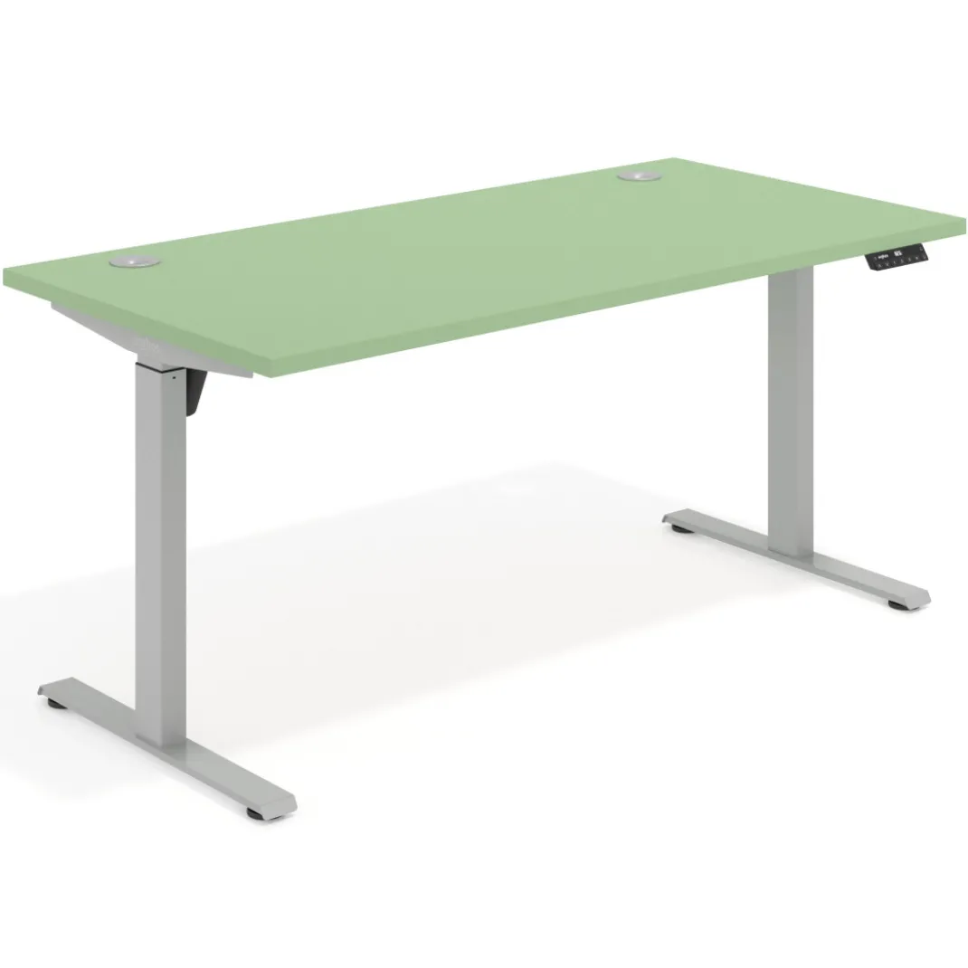 Escritorio Elevable Erghos Motion estructura aluminio canto recto
