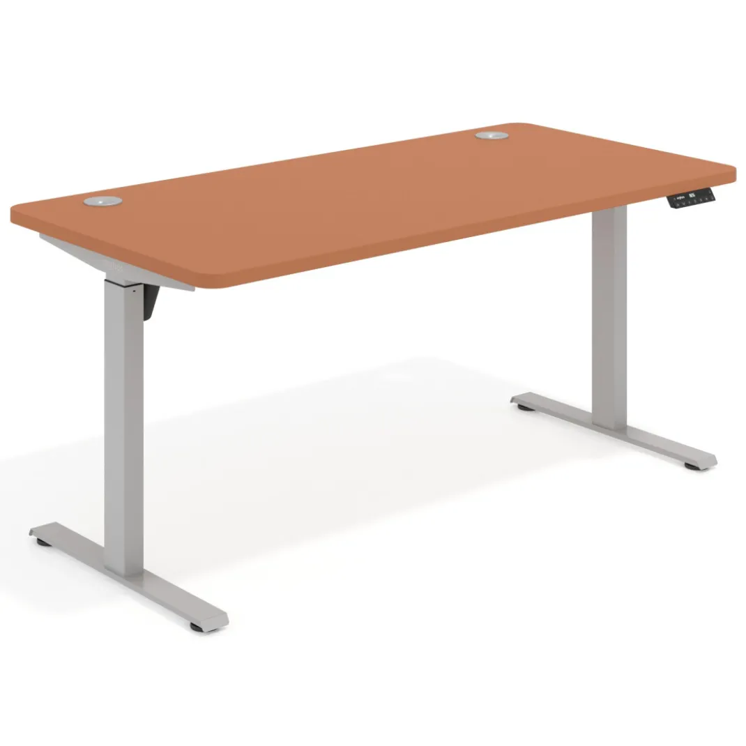 Escritorio Elevable Erghos Motion estructura aluminio 4 cantos curvos