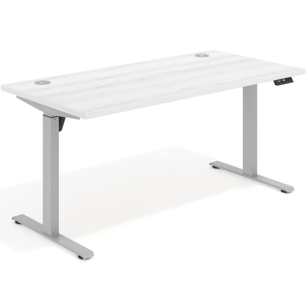 Escritorio Elevable Erghos Motion estructura aluminio canto recto