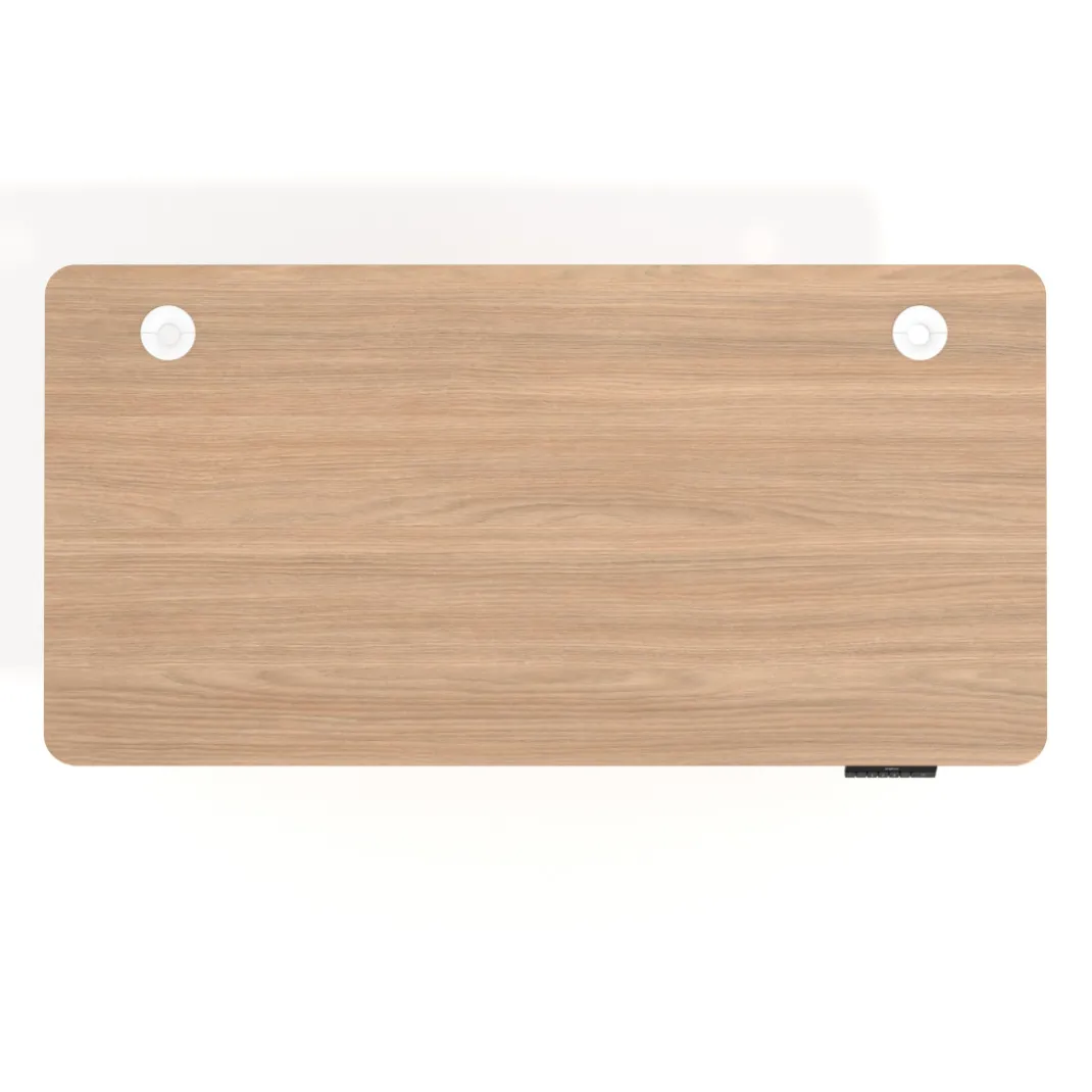 Escritorio Elevable Erghos Motion Pro estructura blanca 4 cantos curvos