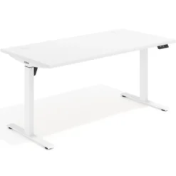 Escritorio Elevable Erghos Motion estructura blanca canto recto