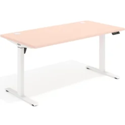 Escritorio Elevable Erghos Motion estructura blanca canto recto