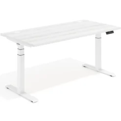 Escritorio Elevable Erghos Motion Pro estructura blanca canto recto