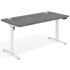 Escritorio Elevable Erghos Motion estructura blanca 4 cantos curvos