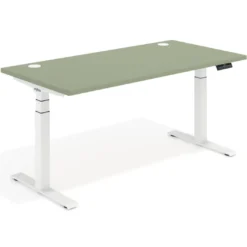 Escritorio Elevable Erghos Motion Pro estructura blanca canto recto