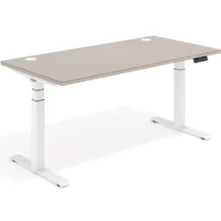 Escritorio Elevable Erghos Motion Pro estructura blanca canto recto