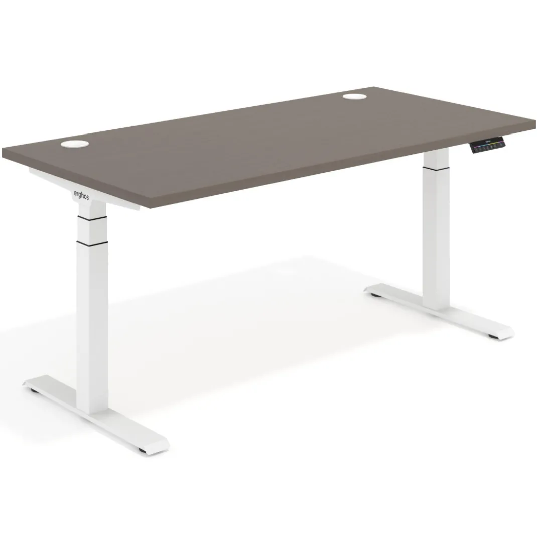 Escritorio Elevable Erghos Motion Pro estructura blanca canto recto