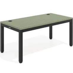 Escritorio Elevable Erghos Quad 4 patas, estructura negra canto recto