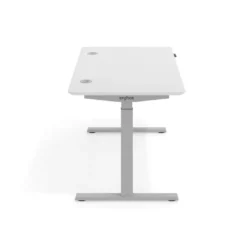 Escritorio Elevable Erghos Smart estructura aluminio canto curvo
