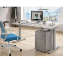 Escritorio Elevable Erghos Smart estructura aluminio canto recto