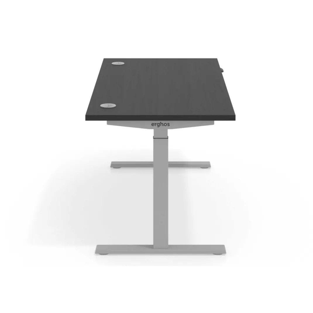 Escritorio Elevable Erghos Smart estructura aluminio canto recto