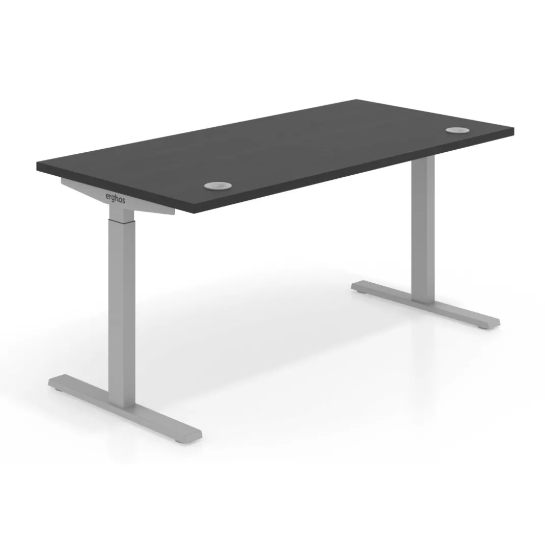 Escritorio Elevable Erghos Smart estructura aluminio canto recto