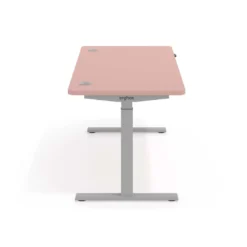 Escritorio Elevable Erghos Smart estructura aluminio canto curvo