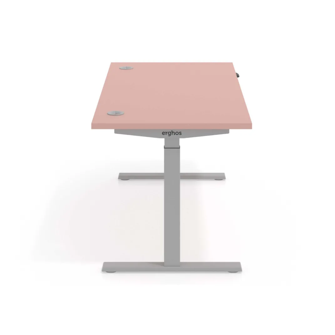 Escritorio Elevable Erghos Smart estructura aluminio canto recto
