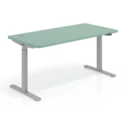 Escritorio Elevable Erghos Smart estructura aluminio canto curvo