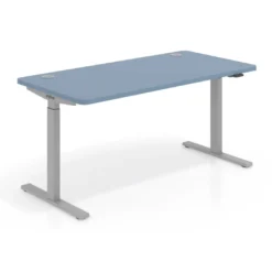 Escritorio Elevable Erghos Smart estructura aluminio canto curvo