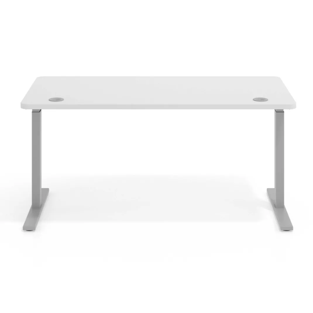 Escritorio Elevable Erghos Smart estructura aluminio canto curvo