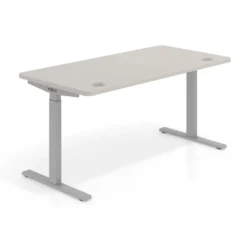 Escritorio Elevable Erghos Smart estructura aluminio canto curvo