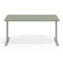 Escritorio Elevable Erghos Smart estructura aluminio canto curvo