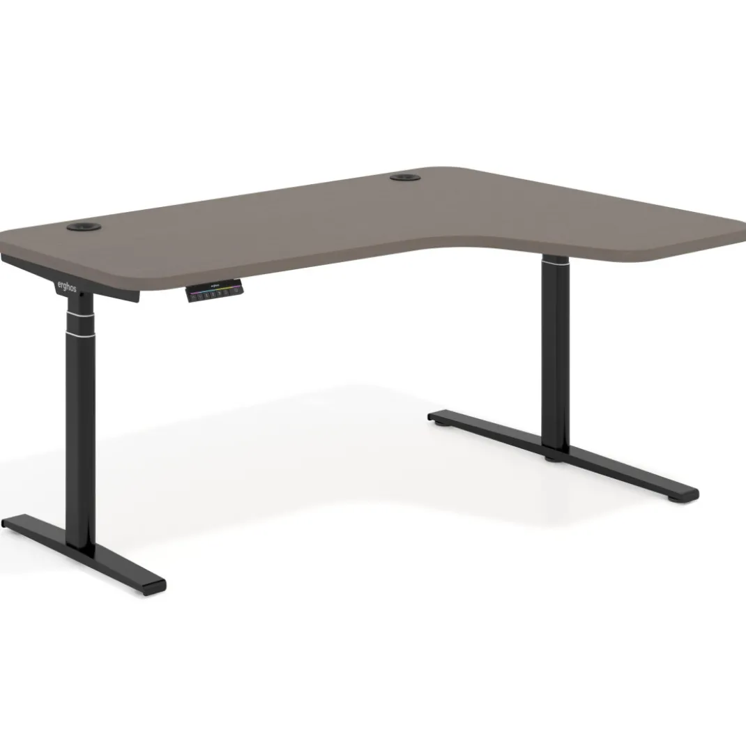 Escritorio Ergonómico Elevable Erghos Axis estructura negra