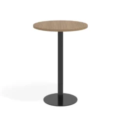Mesa alta oficina Redonda Atrium, estructura negra