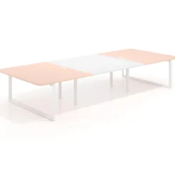 Mesa de cabecera Delta para bench 166 estructura blanca