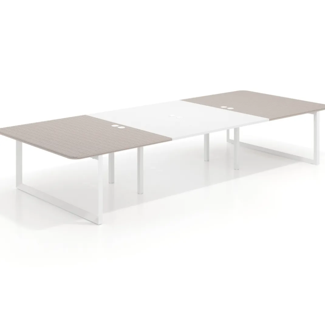 Mesa de cabecera Delta para bench 166 estructura blanca