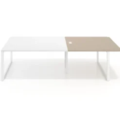 Mesa de cabecera Delta para bench 166 estructura blanca
