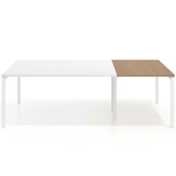 Mesa de cabecera kube para bench 166 estructura blanca