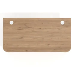 Mesa de despacho Arki con bordes redondeados, ergonómica, fondo 80cm