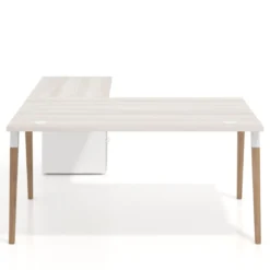 Mesa de dirección con cajones Arki fondo 100cm, frontales de melamina