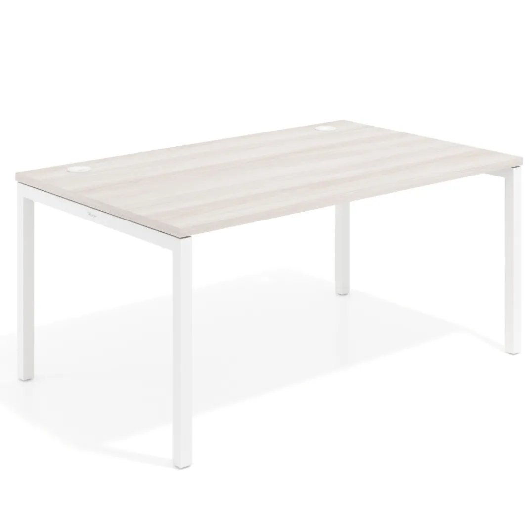 Mesa de dirección Kube fondo 100cm estructura blanca