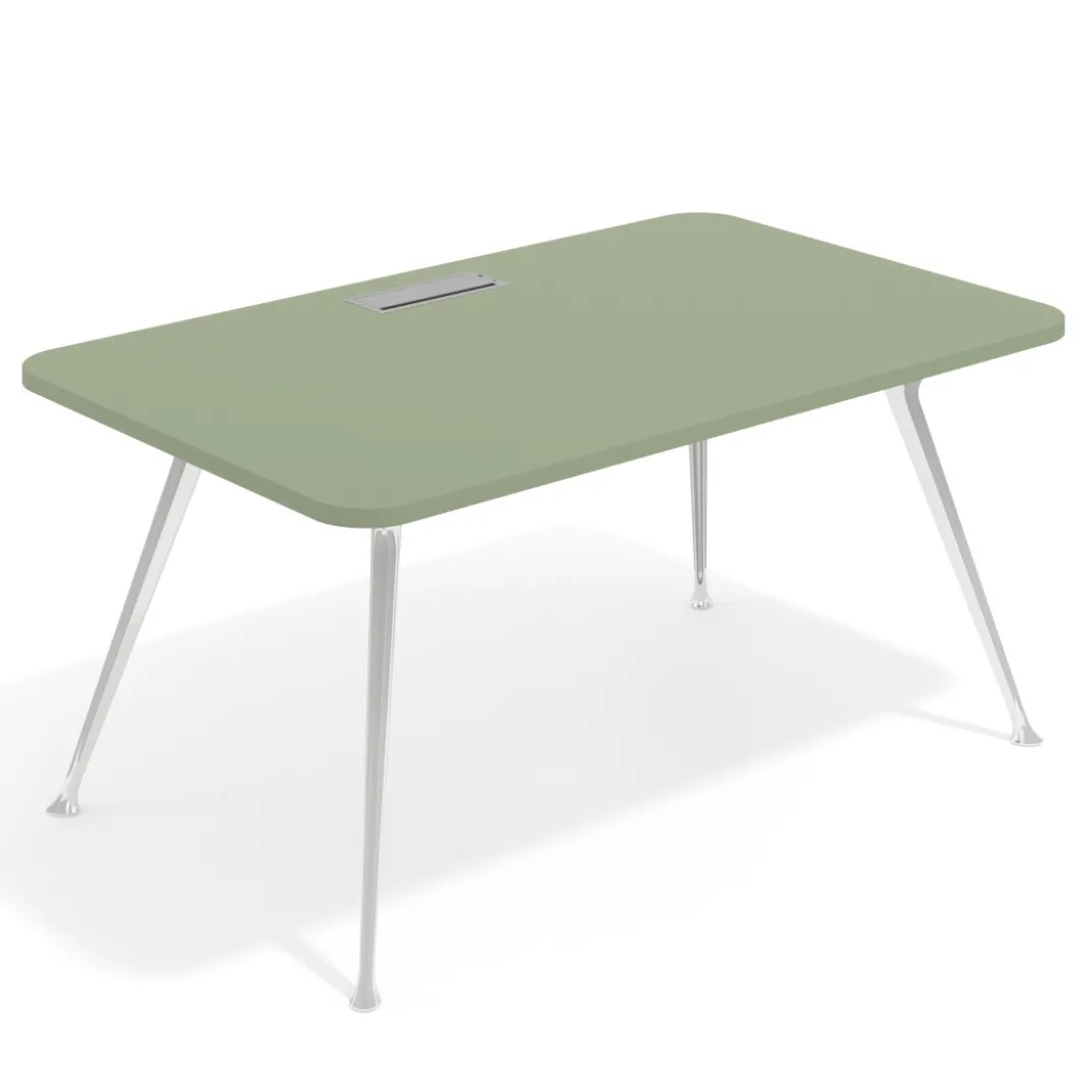 Mesa de dirección Tekno, patas de aluminio inyectado, estructura cromada
